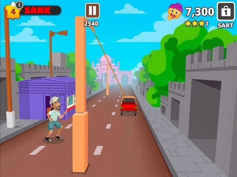 Agra Bazaar Runner Game Screenshot